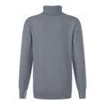 thumbnail image 2 of RUNQHUI Enfants Garçons Filles Hiver Chaud Côtelé Col Roulé Manches Longues Tricoté Chandail Chandail Hauts Blouse Gris 130, 2 of 5