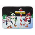 thumbnail image 1 of Carolines Treasures PJC1082RUG North Pole Welcomes You Penguins Machine Washable Memory Foam Mat, 1 of 4