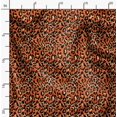 thumbnail image 2 of Soimoi Orange Poly Georgette Fabric Leopard Animal Skin Print Sewing Fabric Yard 52 Inch Wide, 2 of 6