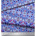 thumbnail image 2 of Soimoi Modal Satin Fabric Moroccan Damask Decorative Fabric Prints by Yard 42 Inch Wide, 2 of 2