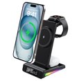 thumbnail image 1 of Wireless Charging Station Mobile Phone Watch Headphone Charger With Alarm Clock, 1 of 6