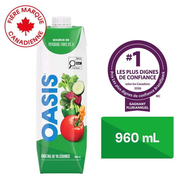Oasis 10 Vegetable Cocktail Veggie Juice 960 ml - Walmart.ca