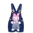 thumbnail image 1 of KIDSCOOL SPACE Baby Summer Cotton Denim 3D Rabbit Soft Shorts Overalls, 1 of 5