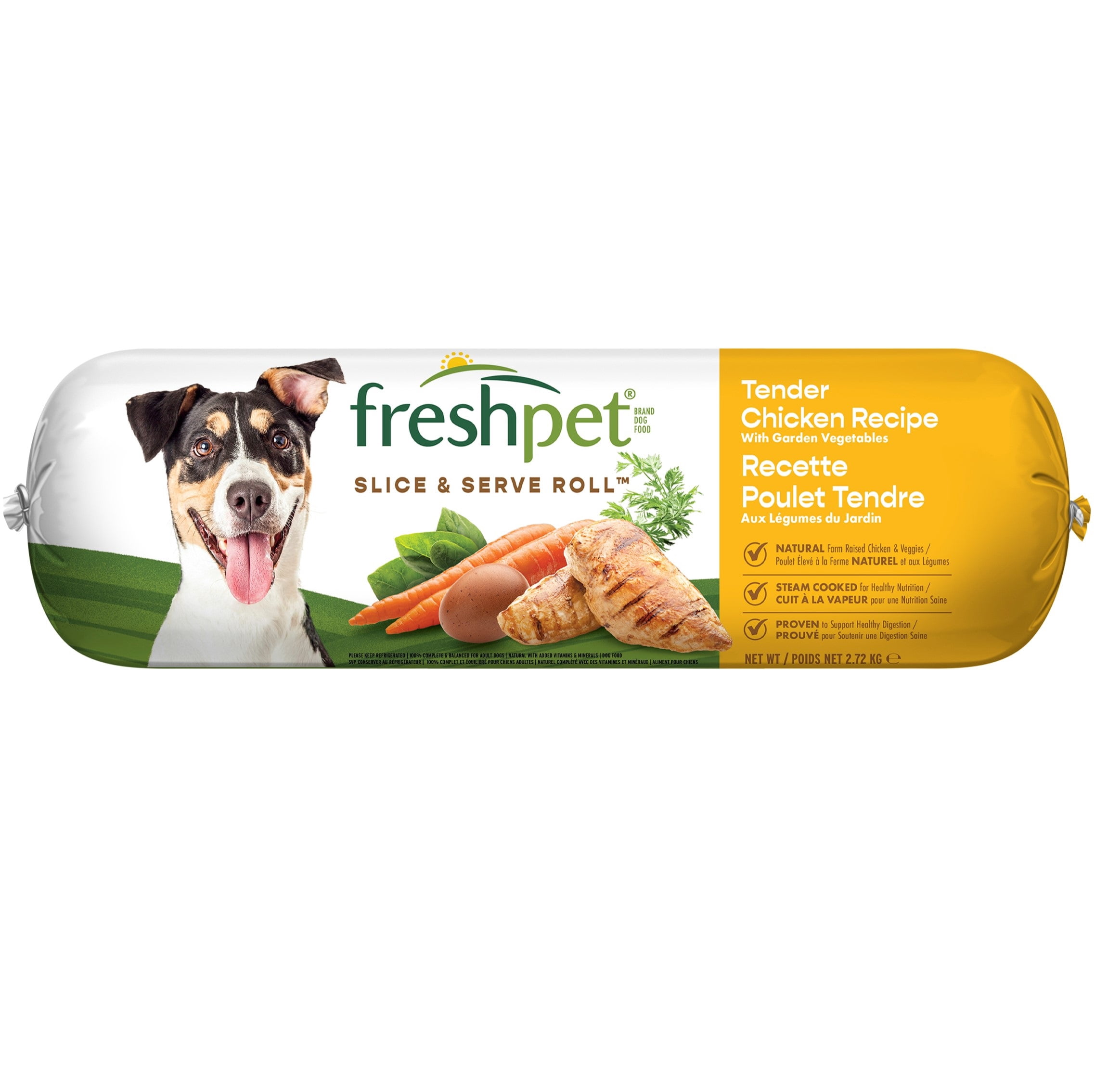 Freshpet Fresh Dog Food, Tender Chicken Recipe, Slice & Serve 2.72 kg