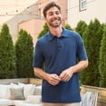 thumbnail image 3 of Hanes Polo Piqué FreshIQ X-Temp pour Hommes, G, Marine, 3 of 6