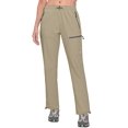 thumbnail image 2 of Little Donkey Andy Pantalon Cargo Léger à Séchage Rapide pour Femmes, Randonnée, UPF 50+, Extensible, Décontracté, Khaki TTG, 2 of 5