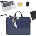 thumbnail image 4 of Laptop Bag 13.3 Inch - for Women Carrying Computer Shoulder Messenger Case Blue, 4 of 6