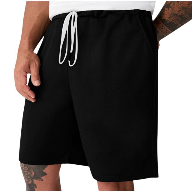 Diufon Men's Athletic Shorts Drawstring Waisted Outdoor Sport Shorts Spring Summer Hiking Shorts with Pockets