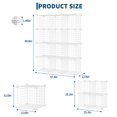thumbnail image 3 of EDTara Modular Wire Cube Storage Organizer, 12-Cube Metal Grid Shelf Unit for Closet, Books, Office, or Entryway, 3 of 9