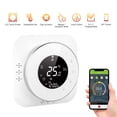 thumbnail image 4 of 95-240V Wi-Fi Smart Thermostat with 5+1+1 Programmable Thermostat, Voice Control, App-Controlled Backlit LCD, Boiler Heating Thermostat, Compatible with Amazon Echo, Google Home, and Tmall Genie, 4 of 8