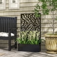 thumbnail image 2 of Outsunny Outdoor Privacy Screen with Raised Graden Bed, Metal Frame, 2 of 10