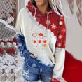 thumbnail image 1 of EGNMCR Chandail de Noël pour Femme, Mode Décontractée, Blouse Imprimée à Manches Longues, Chandail à Capuche, Hauts, Chandail, Chandails à Capuchon pour Femmes, 1 of 5