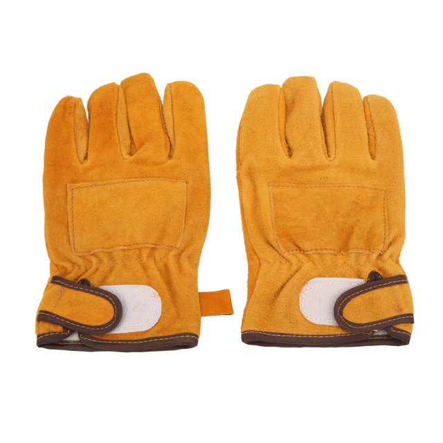Gants Résistants à la Chaleur, Mitaines de Protection Non Brûlantes pour Camping pour Micro-Ondes Jaune