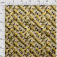 thumbnail image 3 of oneOone Silk Tabby Yellow Fabric Abstract Fabric For Sewing Printed Craft Fabric By The Yard 42 Inch Wide, 3 of 4