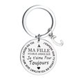 thumbnail image 4 of Freach Diy To My Daughter Stainless Steel Last Name 26 Letter Keychain 3X3Cm, 4 of 8
