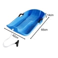 thumbnail image 2 of Snowboard Toboggan Grass Sliding Snow Sledge Wear Resistant Snow Scooter Balance Blue, 2 of 8