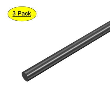 Unique Bargains (POM)Plastic Round Rod,Polyoxymethylene Rods,5mm Dia 50cm Length Black Engineering Plastic Round Bar 3 pcs