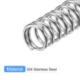 thumbnail image 4 of Unique Bargains Compression Spring, 15 Pack 304 Stainless Steel, 8mm OD, 1mm Wire, 40mm Length, 4 of 6