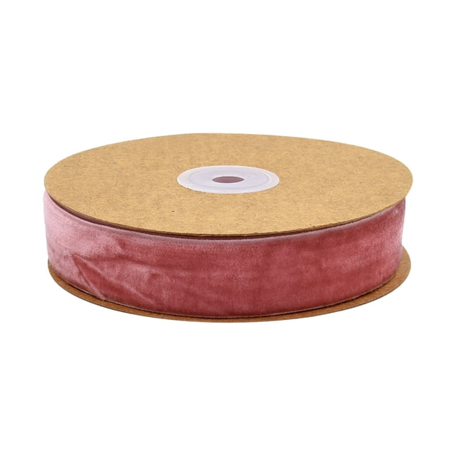 TopLLC 2.5cm Single Sided Velvet Ribbon Gift Flower Packaging Ribbon Decoration Ribbon DIY Ribbon on Clearance
