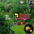 thumbnail image 2 of Solar Garden Lights Outdoor Rose-Shaped Double-Headed LED Stake Lights With Stainless Steel Base And IP65 Weatherproof Rating, 2 of 5