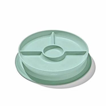 Oxo Tot - Assiette Divisée avec Ventouse Stick & Stay - Opale - 6 mois +