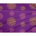 thumbnail image 4 of oneOone Polyester Lycra Fabric Spiral & Floral Block Print Fabric BTY 56 Inch Wide, 4 of 4