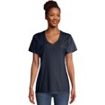 thumbnail image 1 of Hanes Tee-Shirt Col en V ComfortWash pour Femmes, m, Marine, 1 of 1