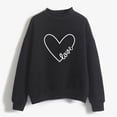 thumbnail image 4 of Meichang Sweat-Shirt pour Femmes Chemise de la Saint-Valentin Sweat-Shirt Graphique Cœur Mignon Pull Col Rond Manches Longues Sweat-Shirts de Vacances Saint-Valentin, 4 of 4