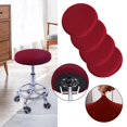 thumbnail image 3 of GROWTH TANK Bar Stool Covers Round Washable Protector Stool Slipcover for 12-18 inch Chair red, 3 of 9