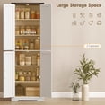 thumbnail image 4 of HOMCOM Armoire de Garde-Manger 72 Pouces, Armoire de Rangement de Cuisine pour Salle à Manger, Blanc, 4 of 10