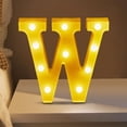 thumbnail image 4 of TopLLC Christmas Decor LED Letter Lights Sign Light Up For Home Party Wedding Decoration Light Up Letters Alphabet Letter Sign Battery Powered For Christmas Birthday Party Decoration warning light, 4 of 5