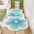 thumbnail image 4 of Flower Pattern Non Slip Washable Rugs Floor Mat Entryway Rug Non Slip Kitchen Floor Mats With Rubber Backing For Entrance Bedroom Bathroom Indoor Door Carpet For Home, 4 of 7