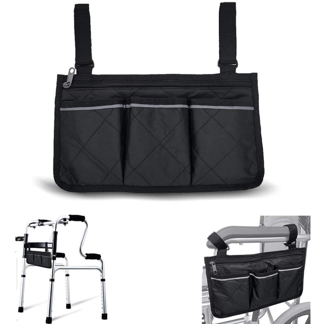 Home Textile Storage Practical Wheelchair Side Bag for Safer Travel and Everyday Use in Home Environments