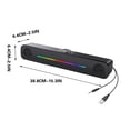 thumbnail image 3 of Computer Speakers RGB PC Speakers USB Powered 3.5mm AUX Cable For PC Laptop Tablet Phone, 3 of 9