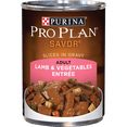 thumbnail image 1 of Purina Pro Plan Complete Essentials Lamb & Vegetables Entrée Slices in Gravy, Wet Dog Food 368 g, 1 of 9