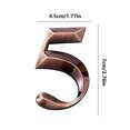 thumbnail image 3 of Self-Adhesive Modern Metal House Numbers for Door Mailbox, 7cm Height ABS Plastic Address Sign, Easy Install for Outdoor or Indoor Street Identification, 3 of 3