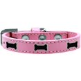 thumbnail image 1 of Collier pour Chien Noir Widget Os Rose Clair Taille 12, 1 of 1