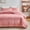 Rose, variante sur Liquidation Aujourd'hui! Housse de Lit Matelassée en Coton Lavé Double Face Ensemble 3 Pcs Couleur Unie Taie d'Oreiller 20x26 Po Aubaines du Jour Liquidation!