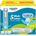 thumbnail image 1 of Rasoir 5 lames Equate, 1 of 5