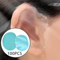 thumbnail image 4 of Milaget 100 Pieces Waterproof Ear Covers Ear Tape Clear Films Skin Friendly Portable Ear, 4 of 6