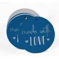 thumbnail image 2 of Inkdotpot Pack Of 100 Real Silver Foil Paper Tags Made With Love Text Favor Hang Tags, 2 of 6