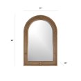 thumbnail image 2 of Rattan Natural Arched Mirror, 24x36", 2 of 7