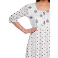 thumbnail image 3 of Moomaya Haut Indien Imprimé Robe Kurti Longue Tunique à Manches 3/4 Robes pour Femmes, 3 of 5