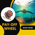 thumbnail image 2 of Maoww Keep Diving Spool Reel Portable Solid Color Polyester Rope Reels Freediving Fishing Underwater Accessories with Double End Hook Black 15m, 2 of 6