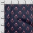 thumbnail image 1 of oneOone Viscose Jersey Fabric Leaves & Floral Block Printed Craft Fabric BTY 60 Inch Wide, 1 of 5