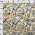 thumbnail image 3 of oneOone Rayon Mustard Yellow Fabric Leaves Sewing Craft Projects Fabric Prints By Yard 56 Inch Wide, 3 of 5