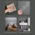 thumbnail image 5 of LSLJS Toothbrush Holders for Bathrooms, Toothbrush Holder Wall Mounted with Toothpaste Dispenser,With Toothbrush Cup,Tray Bathroom Toothbrush Toothpaste Dispenser, Toothbrush Holder, 5 of 5