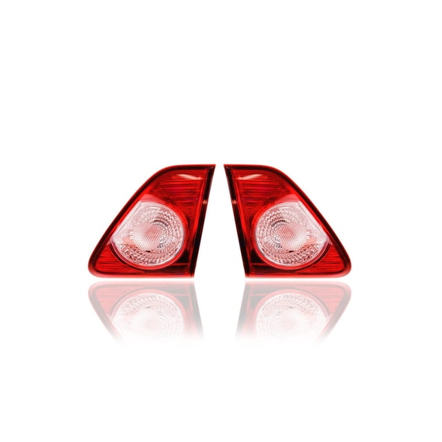 Tail Light Assembly - Compatible/Replacement for '09-10 Toyota Corolla (North American Built) - Inner On Trunk Lid - Pair, Left Driver + Right Passenger Set - 8158002190, 8159002190