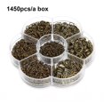 thumbnail image 4 of 1450 Pieces/Set Open Jump Rings Bangle 3-10mm Connectors Jewellery Findings DIY Crafting Handicraft Accessories Silver, 4 of 10