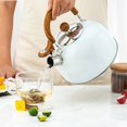 thumbnail image 2 of Bouilloire à Thé, Théière Sifflante en Acier Inoxydable 2,5 L pour Cuisinière, avec Poignée, Sifflet Bruyant et Ébullition Rapide Antirouille, 2 of 7